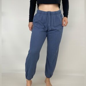 BADWOOD Premium Unisex Sweatpants in Denim Loungewear Casual Drawstring‎